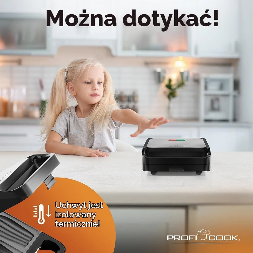 Sumuštinių keptuvas Profi Cook ProfiCook sumuštinių keptuvė 750 W su kriauklės formos plokštėmis PC ST 1297