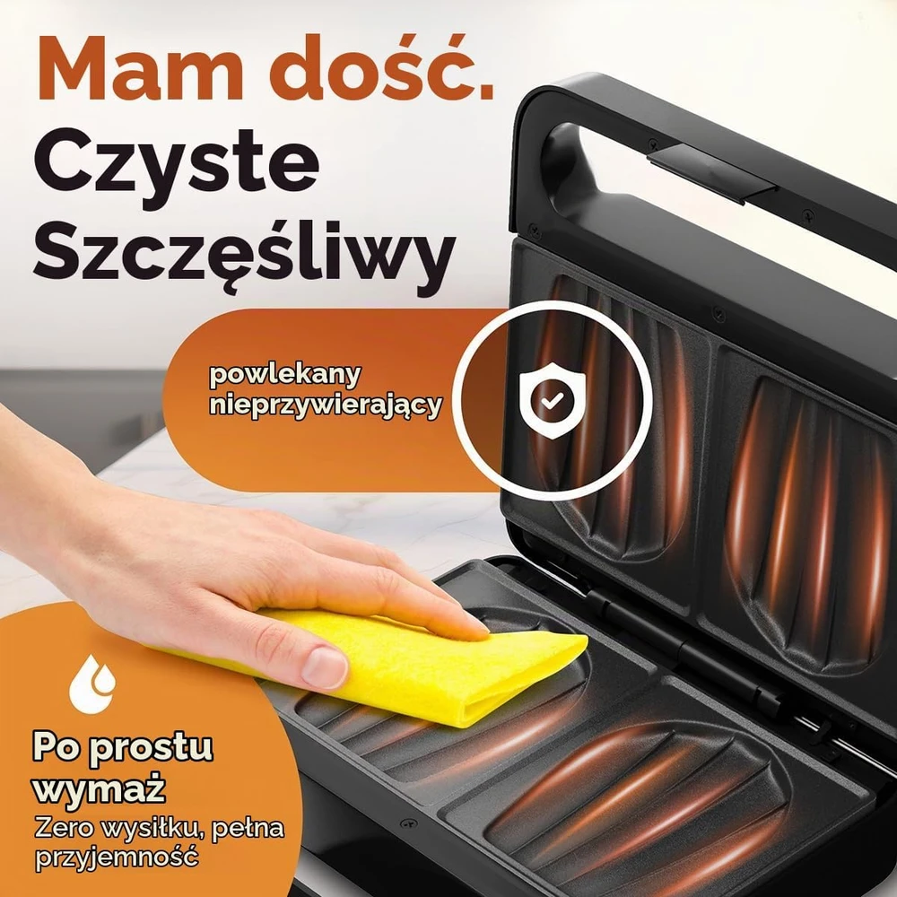 Sumuštinių keptuvas Profi Cook ProfiCook sumuštinių keptuvė 750 W su kriauklės formos plokštėmis PC ST 1297