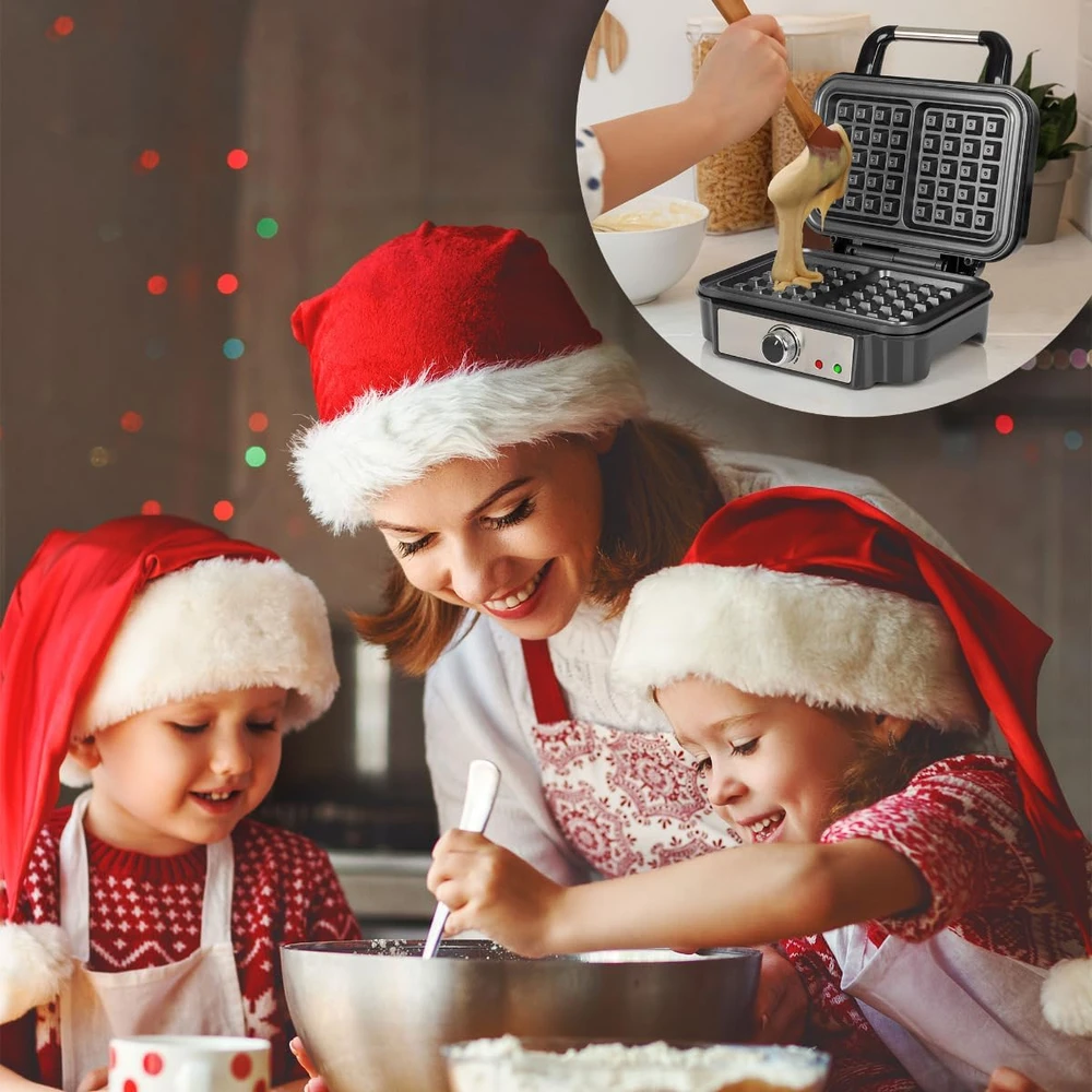 Profi Cook vaflinė belgiškiems vafliams su 2 kepimo plokštėmis, 1000 W, PC-WA1240