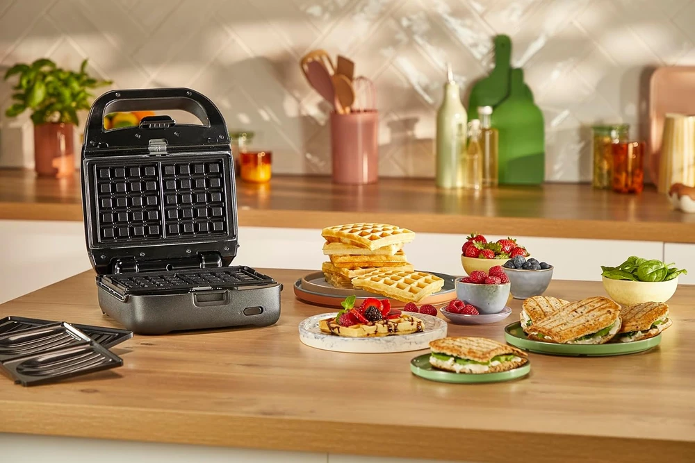 Vaflinė Tefal sumuštinių ir vaflių keptuvas, 700 W, SW8674F0