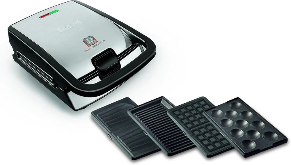 TEFAL Sumuštinių ir vaflių keptuvas SW854D16, 4 plokštės