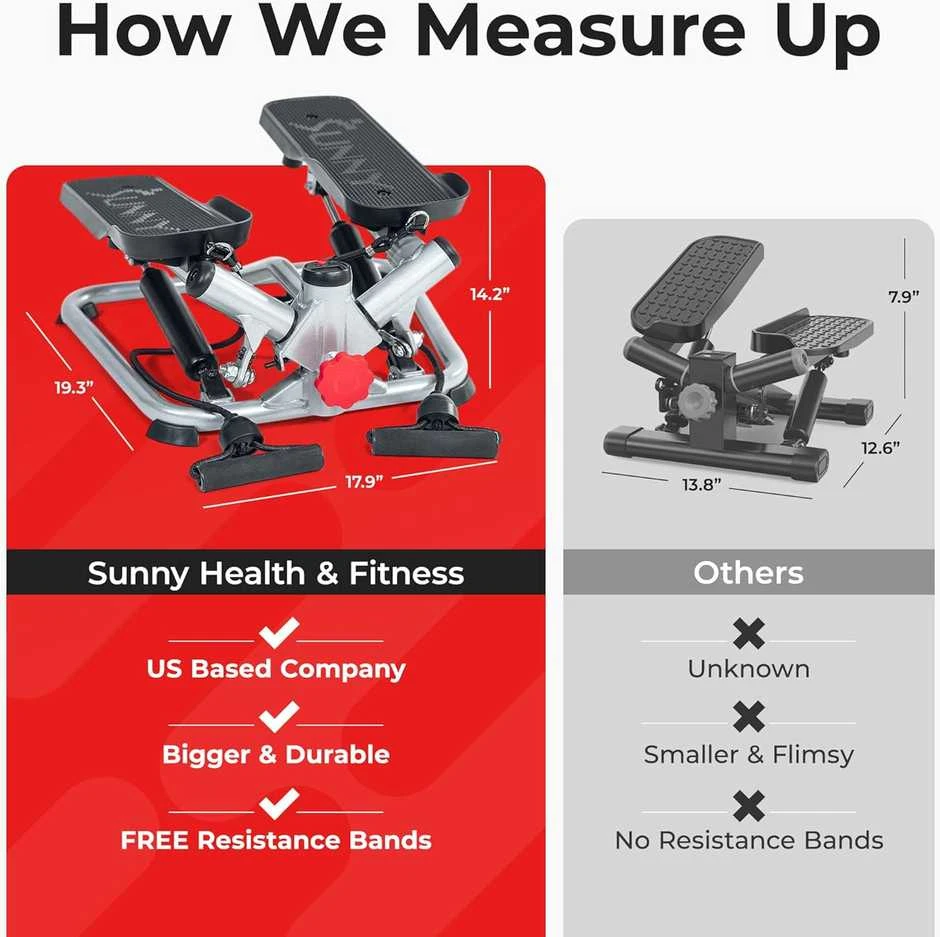 Sunny Health Fitness Sunny Viso kūno pažangus žingsniavimo treniruoklis
