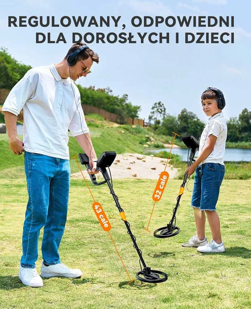 SUNPOW metalo detektorius su LCD ekranu, 4 veikimo režimai, atsparus vandeniui, OTMD13