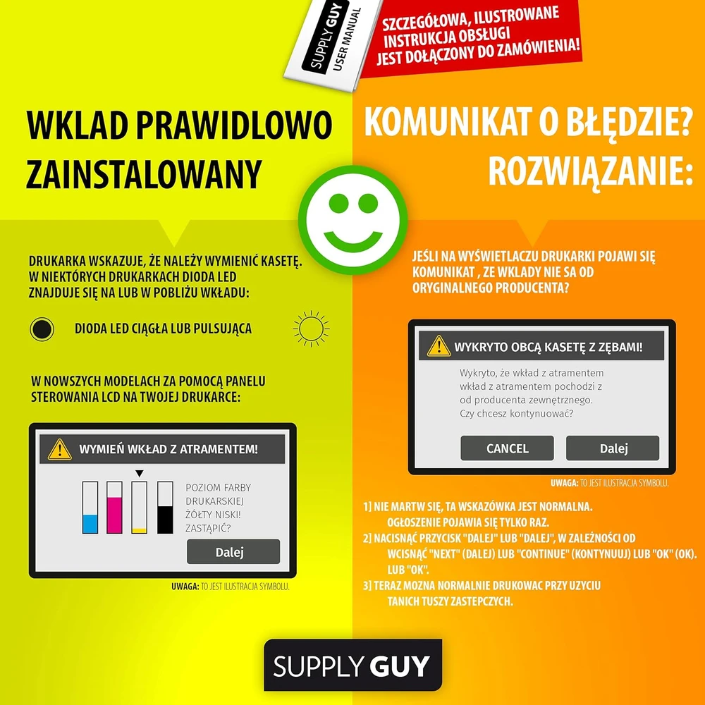 Supply Guy rašaliniai kasetės su mikroschema, suderintos su Canon PGI-525 CLI-526, 20 vnt. rinkinys