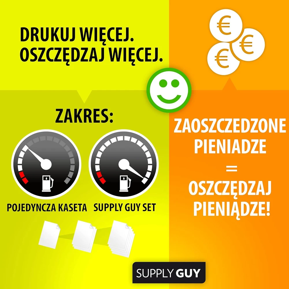 Supply Guy rašaliniai kasetės su mikroschema, suderintos su Canon PGI-525 CLI-526, 20 vnt. rinkinys