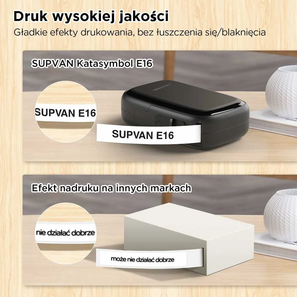 SUPVAN E16 Bluetooth etikečių spausdintuvas