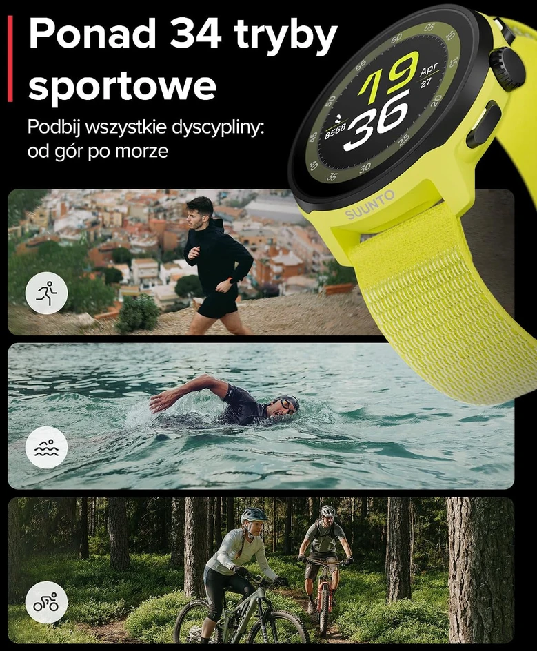 Išmanusis laikrodis SUUNTO RUN LIME sportinis laikrodis