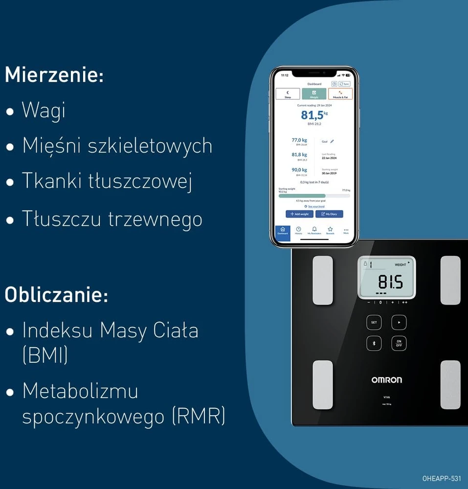 Omron VIVA Kūno sudėties analizatorius
