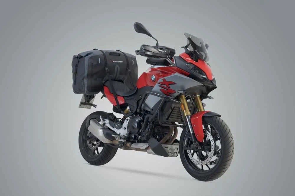 SW-Motech vandeniui atsparus galinis motociklo krepšys Drybag 700, 70 l, poliesteris, pilka juoda