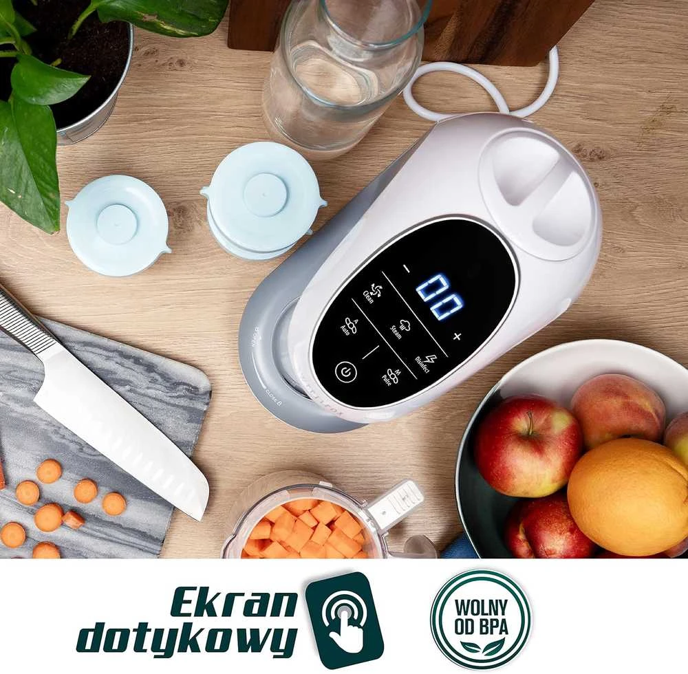 Sweety Fox daugiafunkcis kūdikių maisto gaminimo robotas 7in1 su garintuvu, maišytuvu, sterilizatoriumi, 300 W, SSD-yxerji-F2-0053