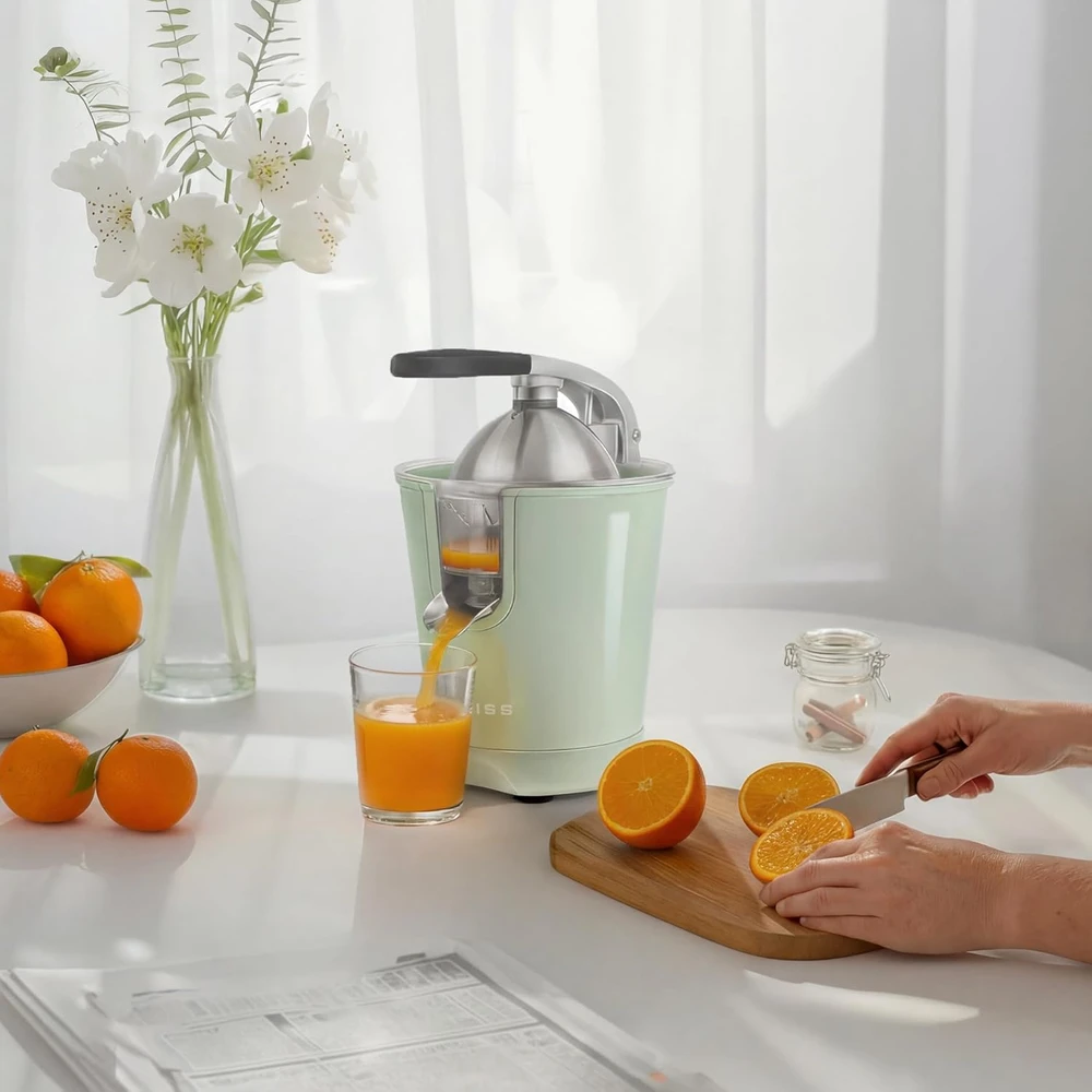SWEISS elektrinė citrusinių vaisių sulčiaspaudė 160 W, nerūdijantis plienas, ZEST7