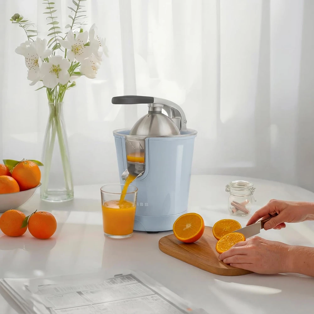 SWEISS elektrinė citrusinių vaisių sulčiaspaudė 160 W, nerūdijantis plienas, ZEST6