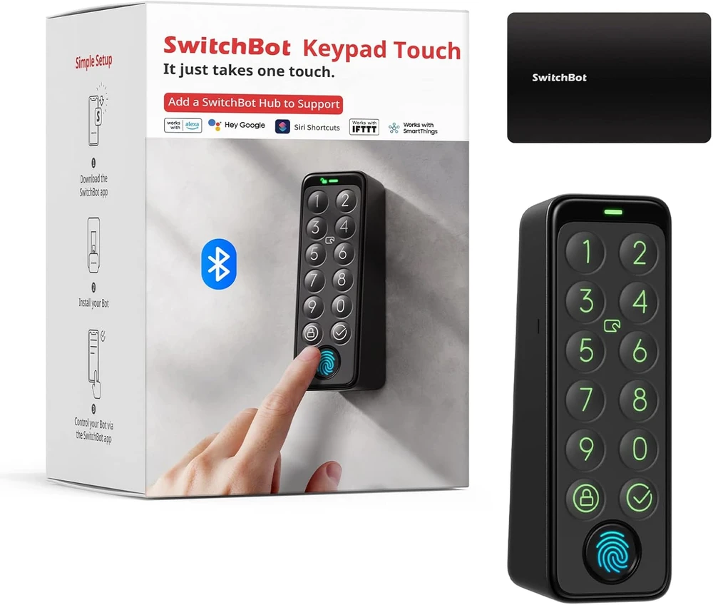 SwitchBot klaviatūra – jutiklinis mygtukas