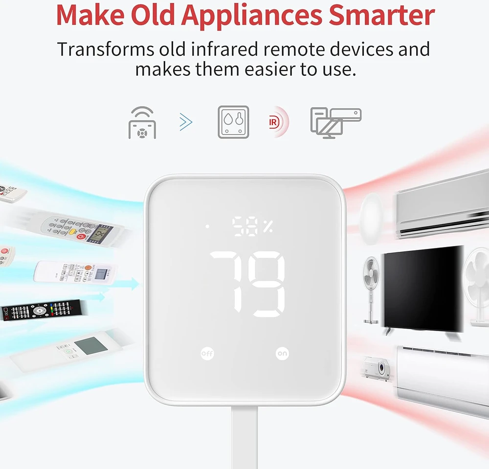 SwitchBot išmaniųjų namų valdiklis Hub 2 su Wi-Fi, infraraudonųjų spindulių valdymu ir Matter W3202100