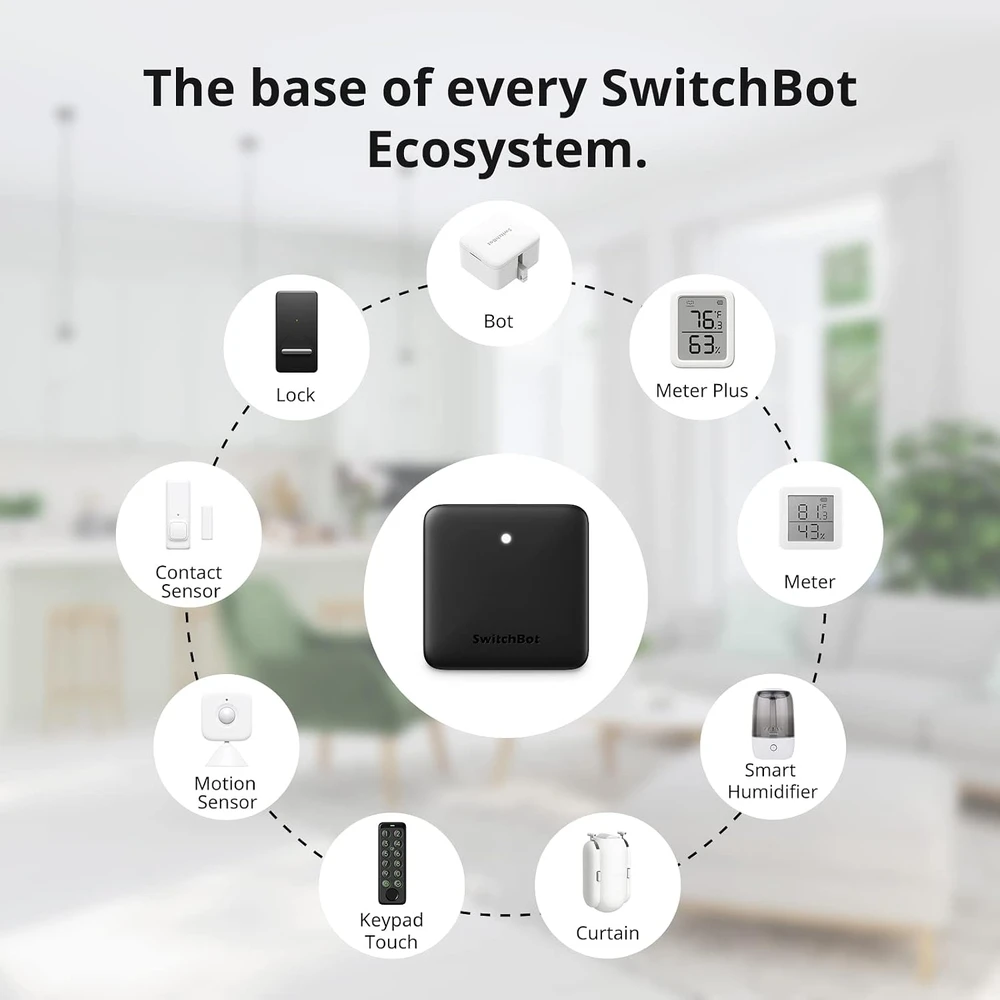 SwitchBot išmanusis infraraudonųjų spindulių valdiklis Hub Mini Wi-Fi W0202200