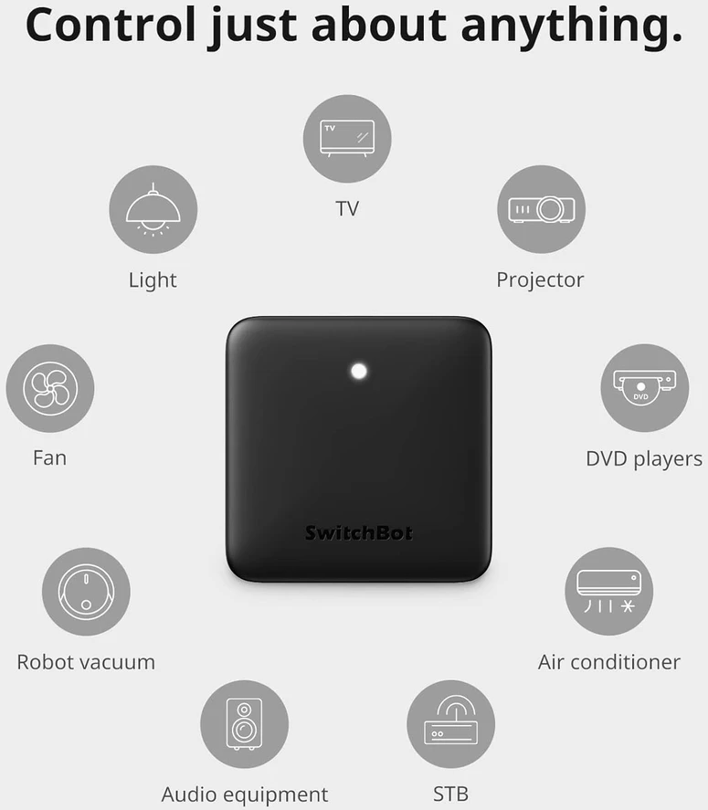 SwitchBot išmanusis infraraudonųjų spindulių valdiklis Hub Mini Wi-Fi W0202200