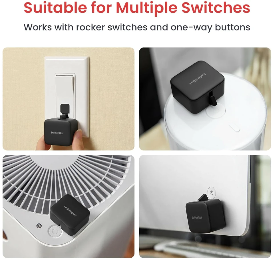 SwitchBot išmanusis jungiklio valdiklis Fingerbot Bluetooth su USB-C, SwitchBot-C1