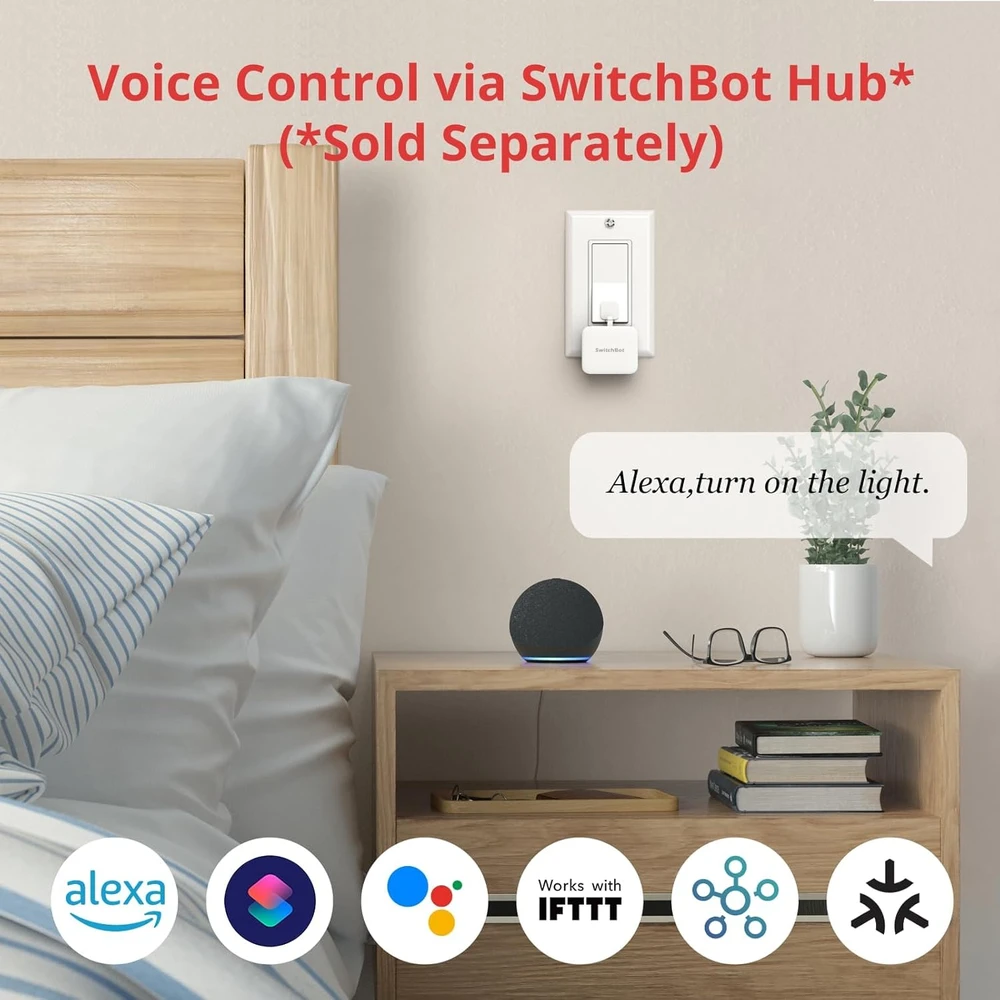 SwitchBot išmanusis jungiklio valdiklis Fingerbot, Bluetooth, USB-C, 1 kgf, SwitchBot-C1