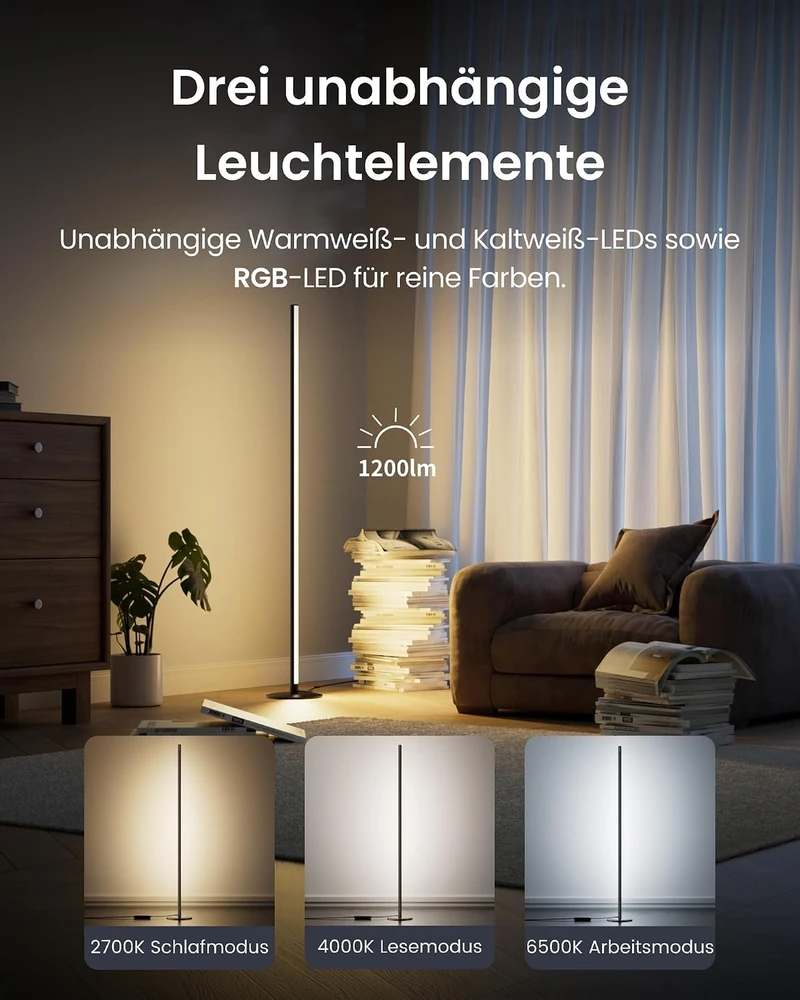 SwitchBot LED grindinis šviestuvas Matter RGBCCT, 18 W, Wi-Fi, Bluetooth, W1702100