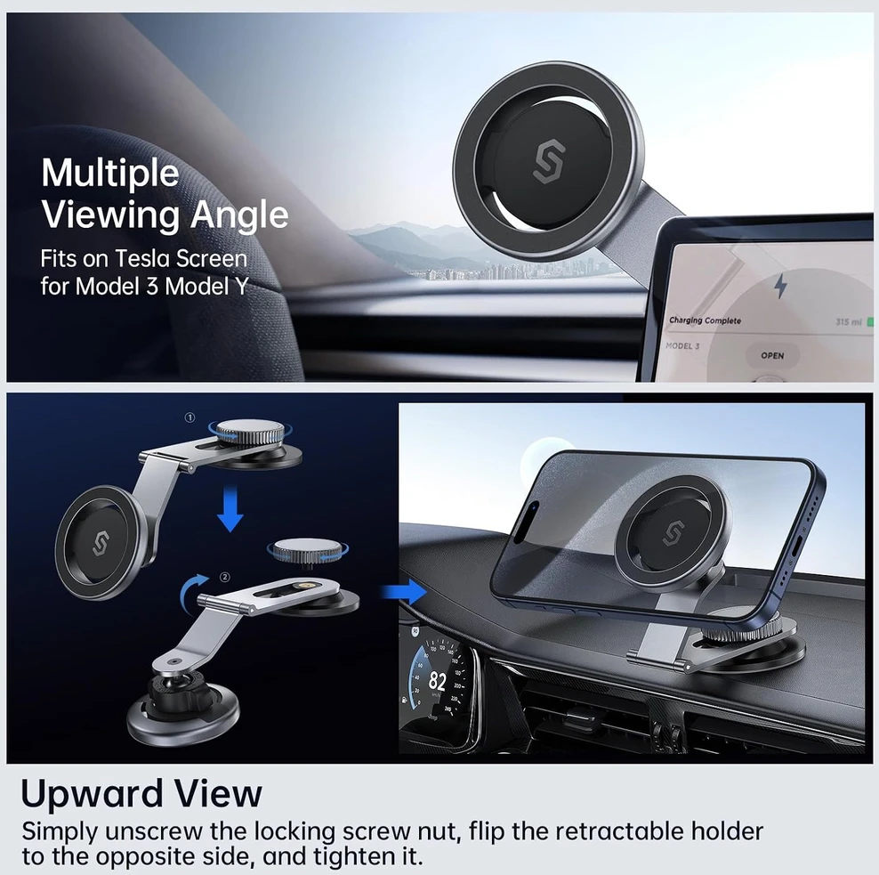 SYNCWIRE magnetinis automobilinis telefono laikiklis MagSafe, 360° pasukamas SW-MPH986