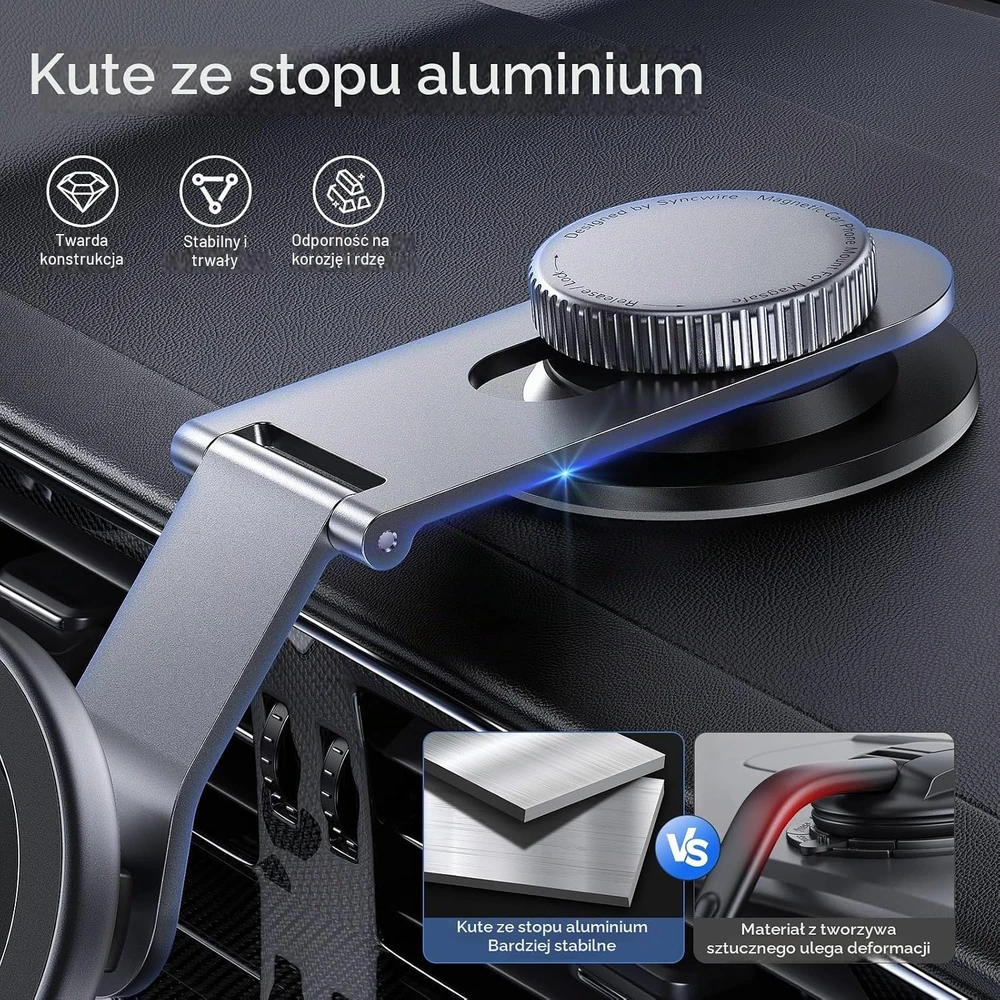 SYNCWIRE magnetinis automobilinis telefono laikiklis MagSafe, 360° pasukamas SW-MPH986