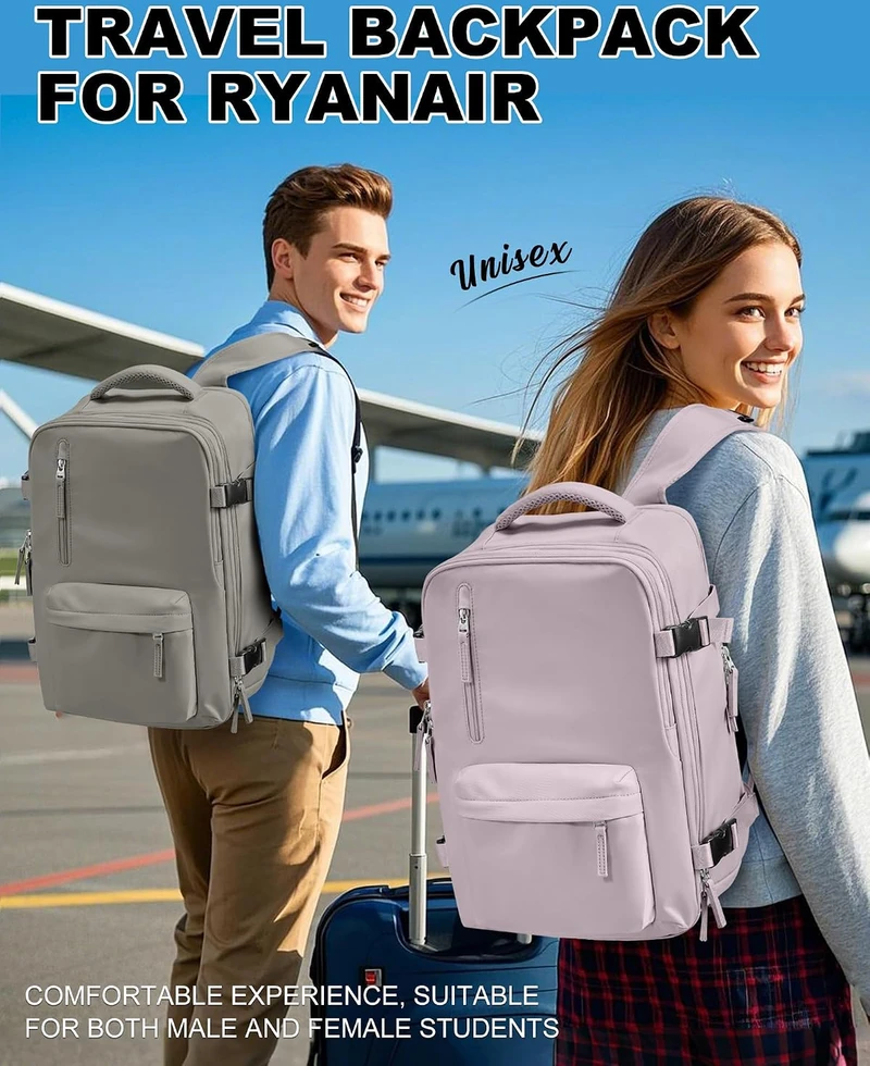 SZLX kelioninė rankinio bagažo kuprinė 40 × 25 × 20 cm su USB prievadu