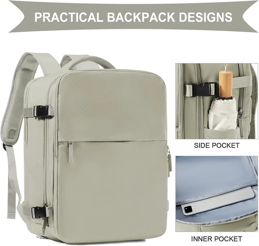 SZLX rankinio bagažo kuprinė su USB prievadu, 33,6 l, 45 × 36 × 20 cm, poliesteris, 3611