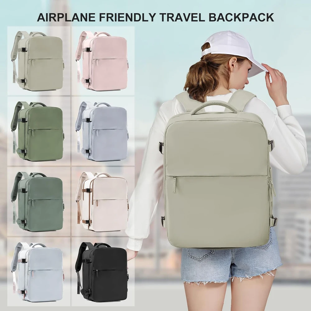 SZLX rankinio bagažo kuprinė su USB prievadu, 33,6 l, 45 × 36 × 20 cm, poliesteris, 3611