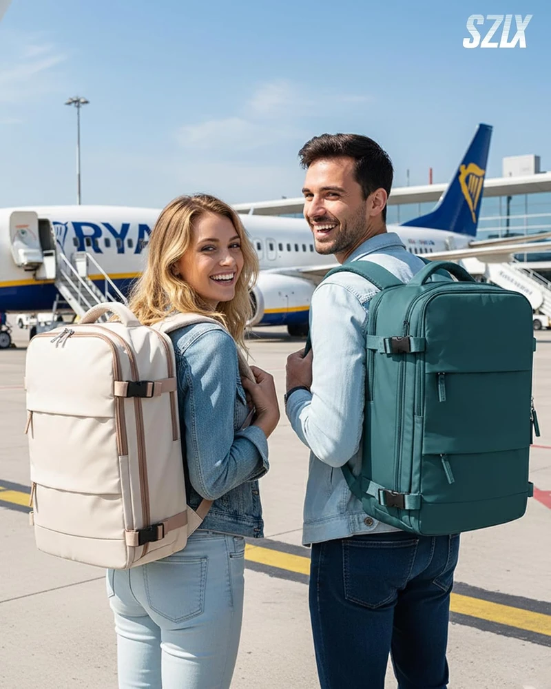 SZLX rankinio bagažo kuprinė su vakuumine kompresija su pompa, vandeniui atspari, tinkama Ryanair, 40 × 30 × 20 cm