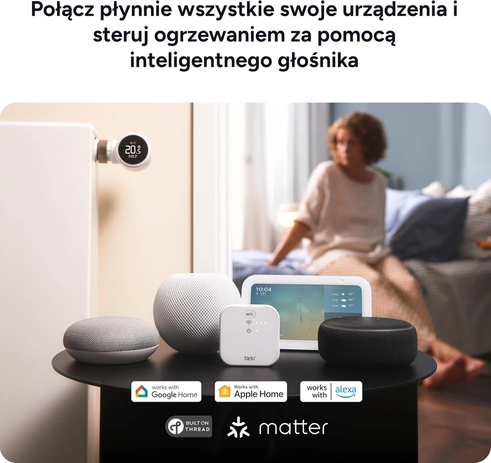 Tado išmanusis radiatoriaus termostatas su Thread ir Matter VX-SRT02-AZ-ML-00