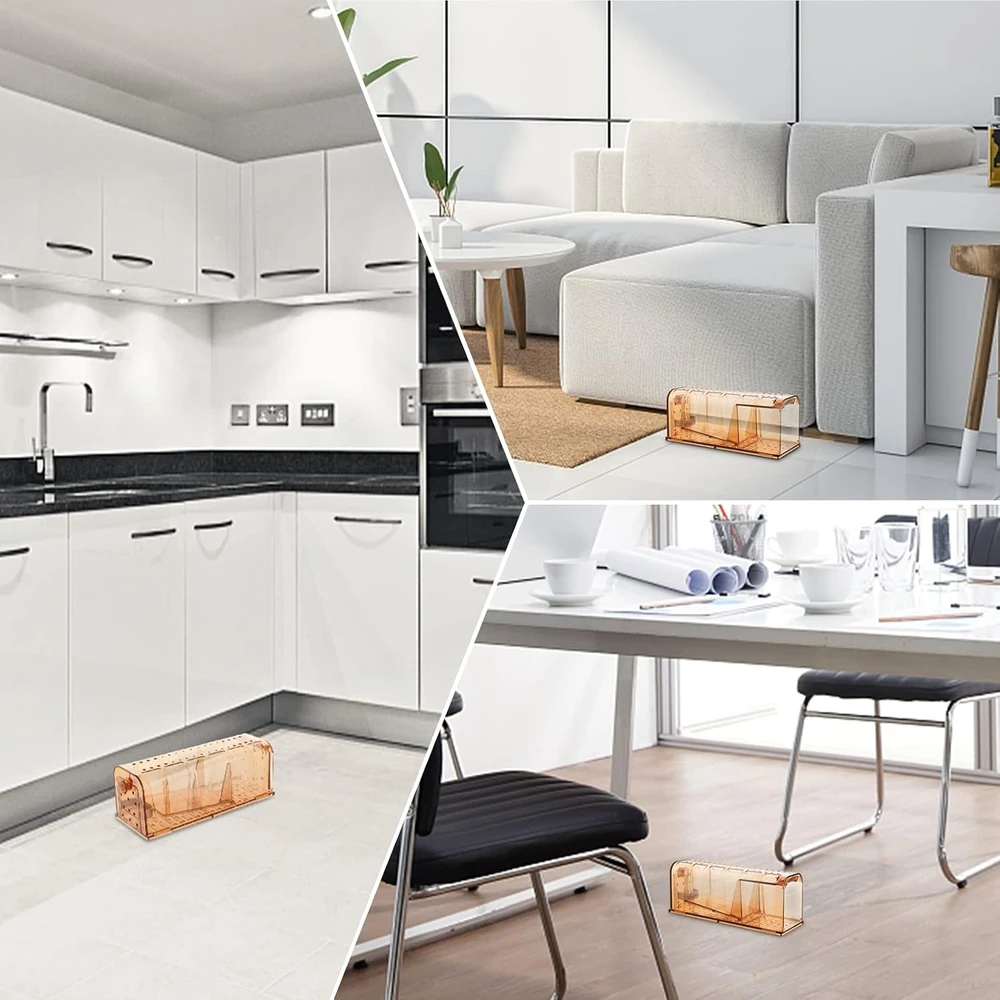 TAKRINK gyvų pelių gaudyklė, 2 vnt., ABS plastikas, oranžinė, EU1035