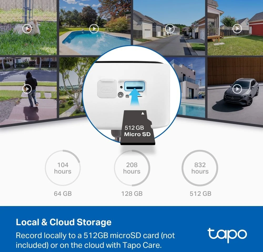 TP-Link Tapo C400 KIT Box IP security camera Outdoor 1920 x 1080 pikselių Wall