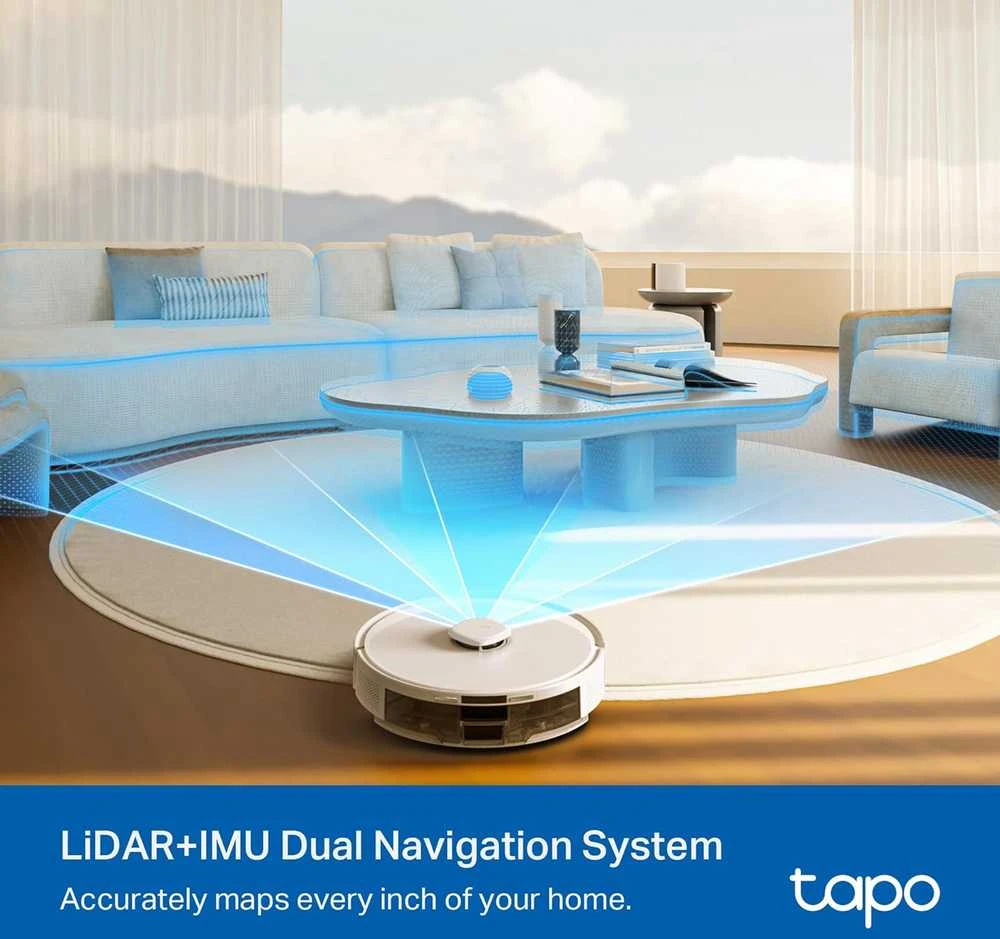 TP-LINK „Hyper Suction Robot“ dulkių siurblys ir šluostė | Tapo RV30 Max Plus | Wet&Dry | 2600 mAh | Dulkių talpa 3 L | 5300 Pa | Juodas