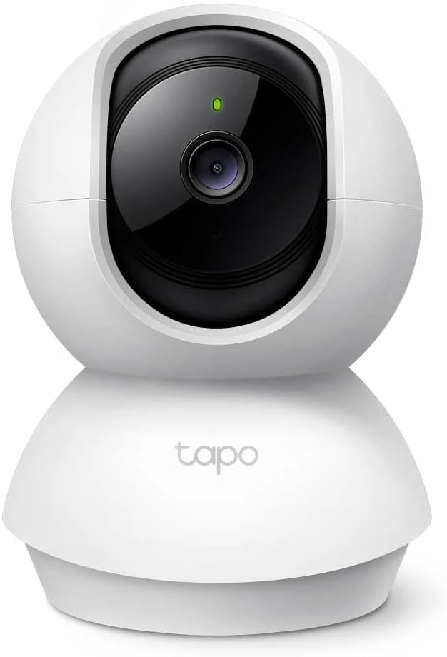 TP-LINK Pan/Tilt namų apsaugos WiFi kamera su dienos/nakties vaizdu, 1080p FHD, Micro SD kortelių talpa iki 128 GB, H.264 vaizdo įrašas, 360/114 žiūrėjimo kampas.