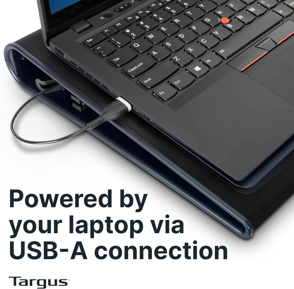 Targus | Notebook Cooling Pad iki 17” | 319 x 380 x 54 mm | 950 g | Juodas/Pilkas