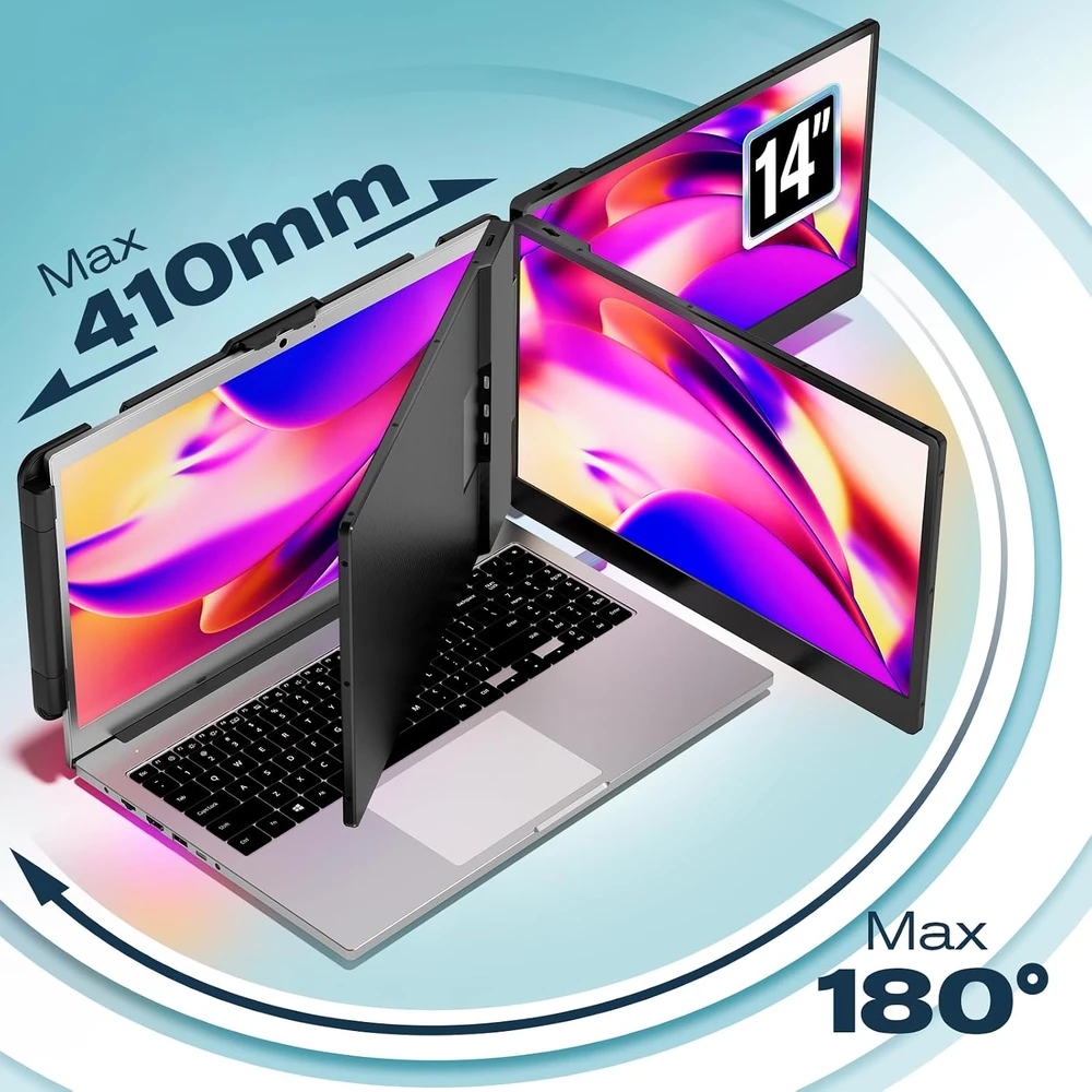 Teamgee nešiojamasis papildomas monitorius 14 col. FHD IPS USB-C HDMI S1