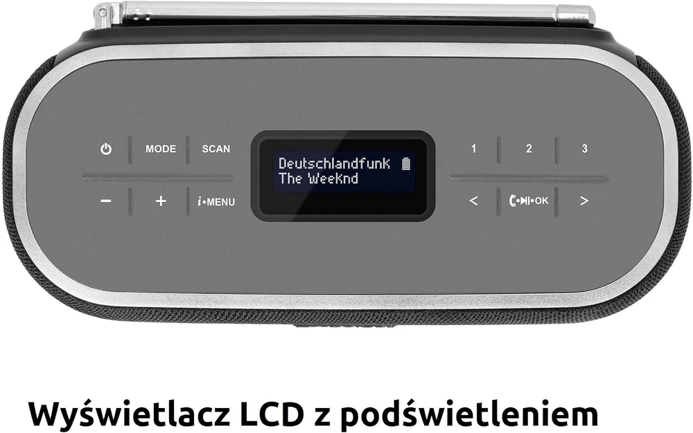 TechniSat nešiojamas Bluetooth garsiakalbis su DAB+/FM radiju, 6 W, VIOLA BT 1