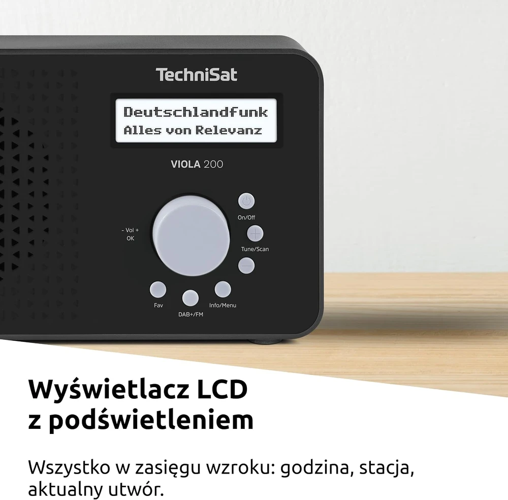 TechniSat nešiojamasis DAB+/FM radijas VIOLA 200, 1 W, 0001/2936