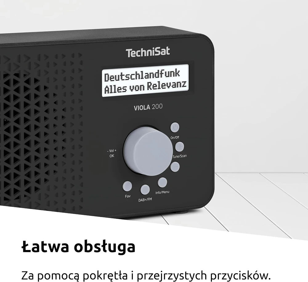 TechniSat nešiojamasis DAB+/FM radijas VIOLA 200, 1 W, 0001/2936