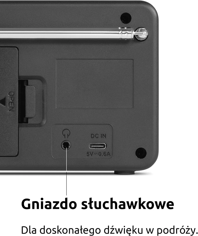 TechniSat nešiojamasis DAB+/FM radijas VIOLA 200, 1 W, 0001/2936