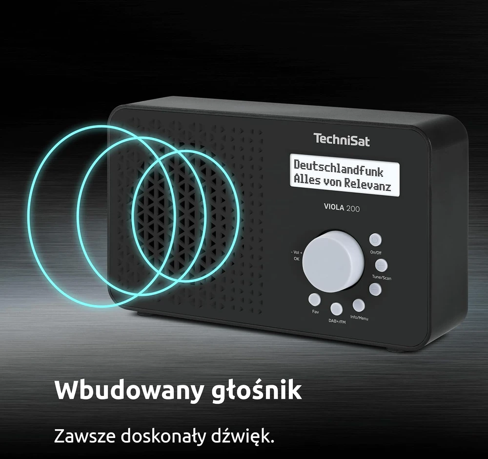 TechniSat nešiojamasis DAB+/FM radijas VIOLA 200, 1 W, 0001/2936