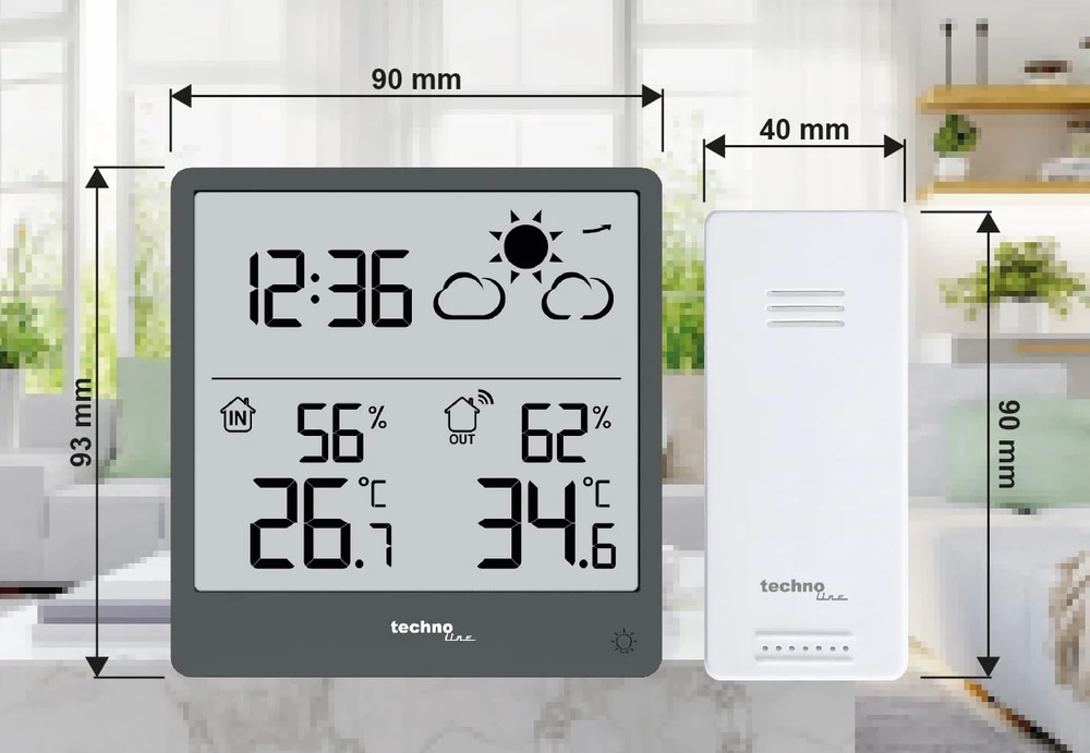 Technoline Techno line meteorologinė stotelė, 433 MHz, WS9138
