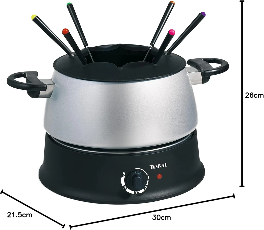 Tefal elektrinis fondiu rinkinys 1200 W su reguliuojamu termostatu EF3000.10