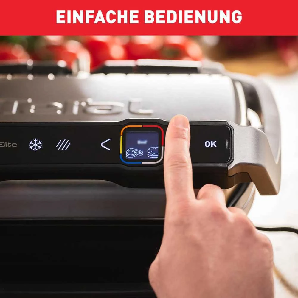 Tefal elektrinis grilis Optigrill Elite, 2000 W, 12 automatinių programų, GC750D