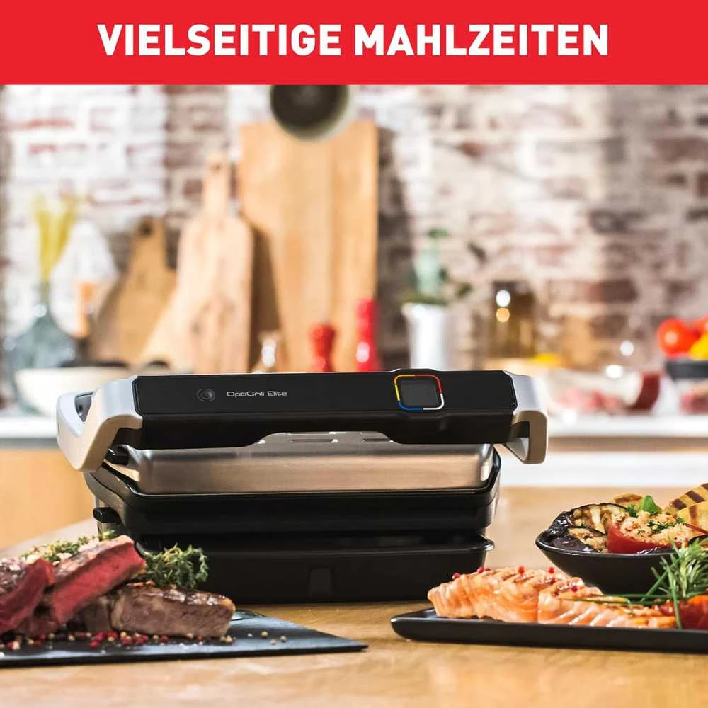 Tefal elektrinis grilis Optigrill Elite, 2000 W, 12 automatinių programų, GC750D