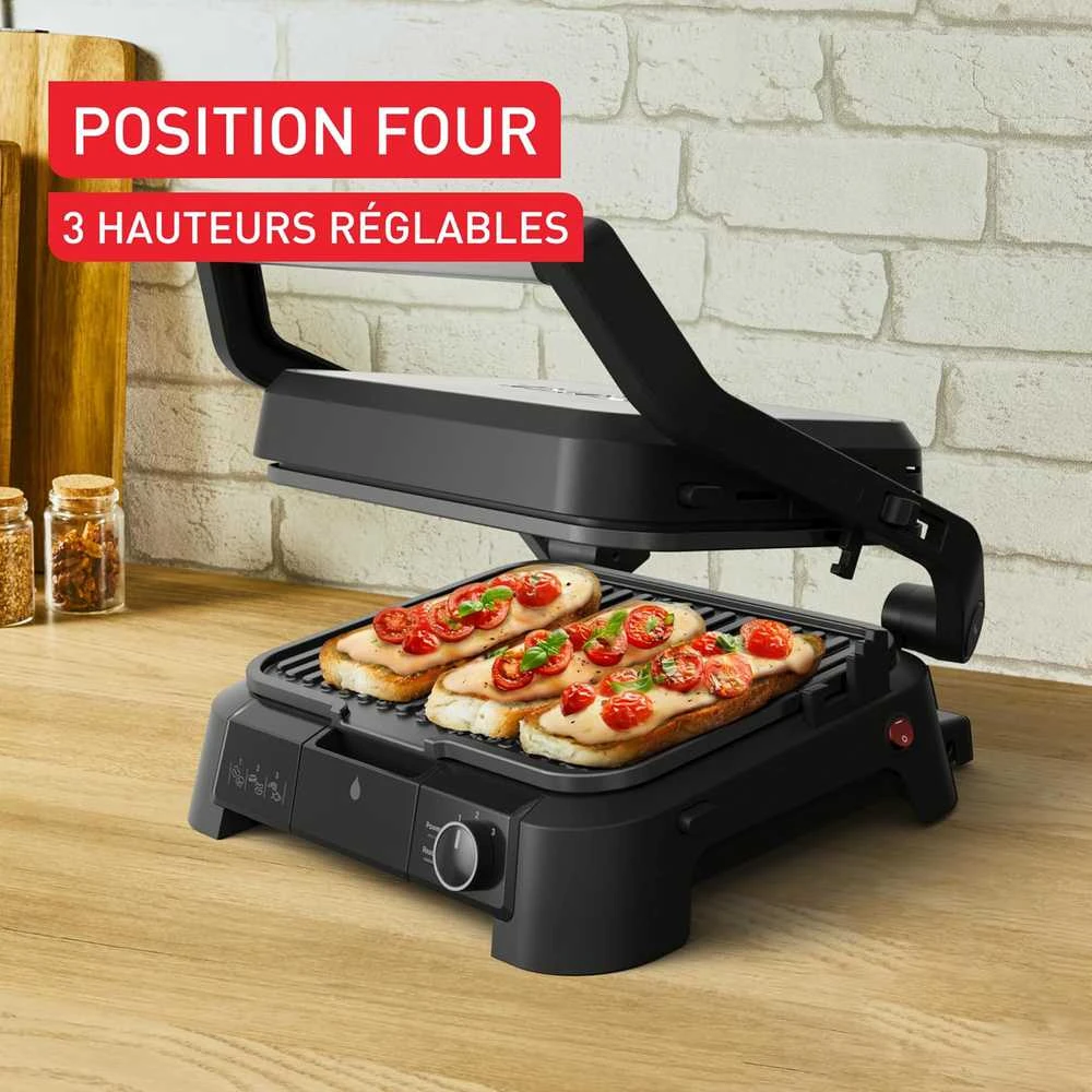 Tefal elektrinis kontaktinis grilis 3in1, 2000 W, trys temperatūros lygiai, 600 cm² plotas, GC510DE0