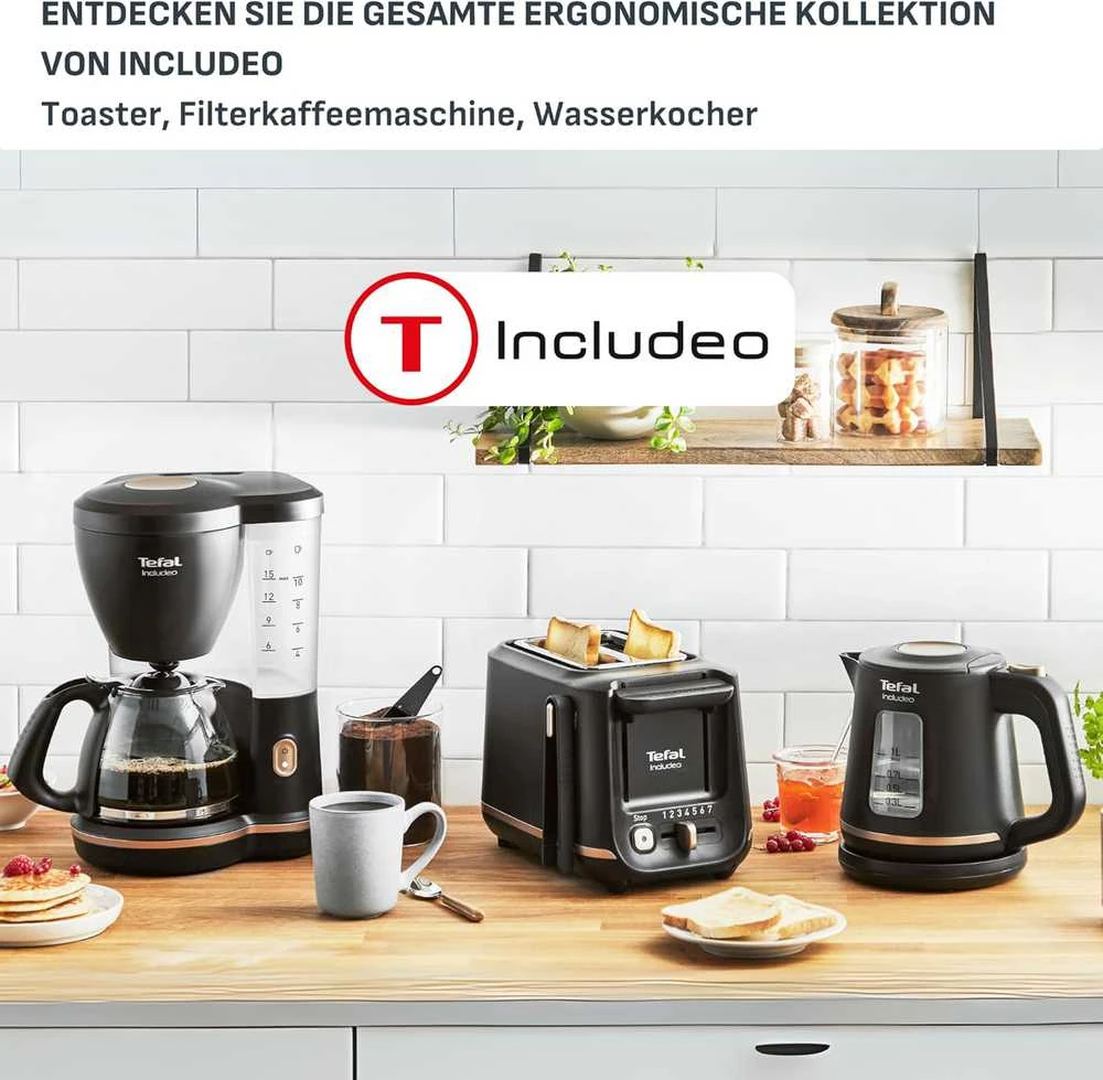 Tefal elektrinis virdulys 1 l, 2400 W, automatinis išsijungimas, juodas, KI5338
