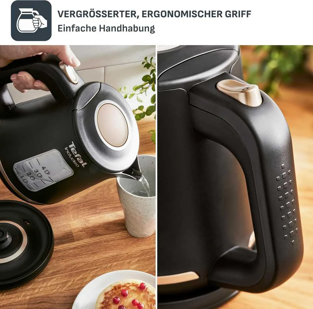 Tefal elektrinis virdulys 1 l, 2400 W, automatinis išsijungimas, juodas, KI5338