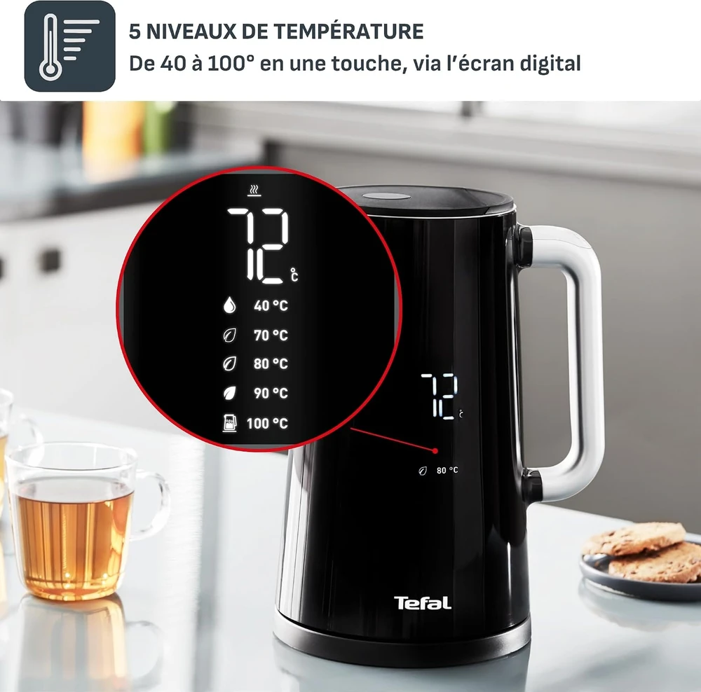 Tefal elektrinis virdulys Smart N' Light, 1,7 l, 1800 W, KO850810