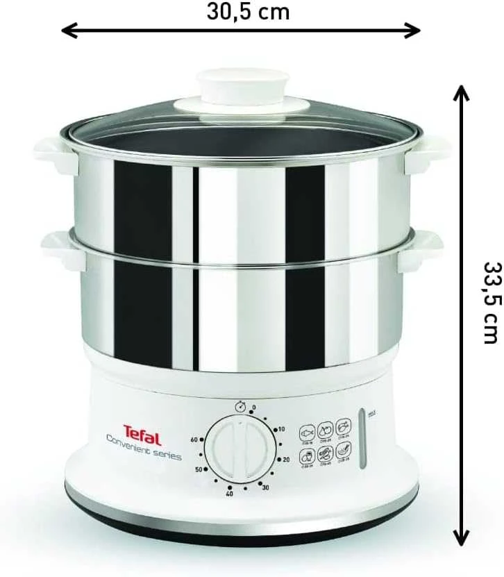 Tefal garų puodas 6 l, 900 W, nerūdijančio plieno korpusas, VC1451